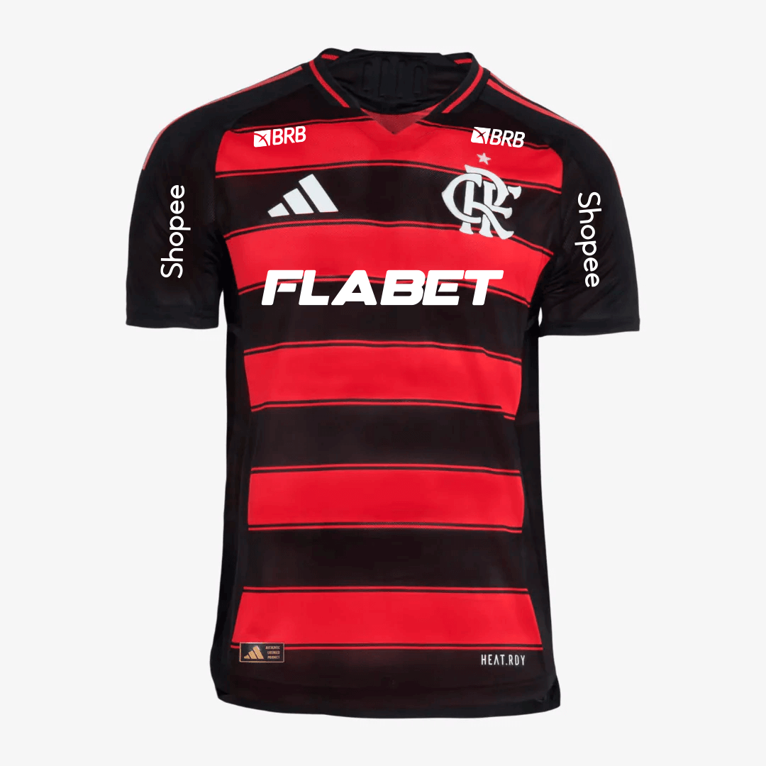 Camisa Flamengo 2025/26 I Jogador Com Patrocínios