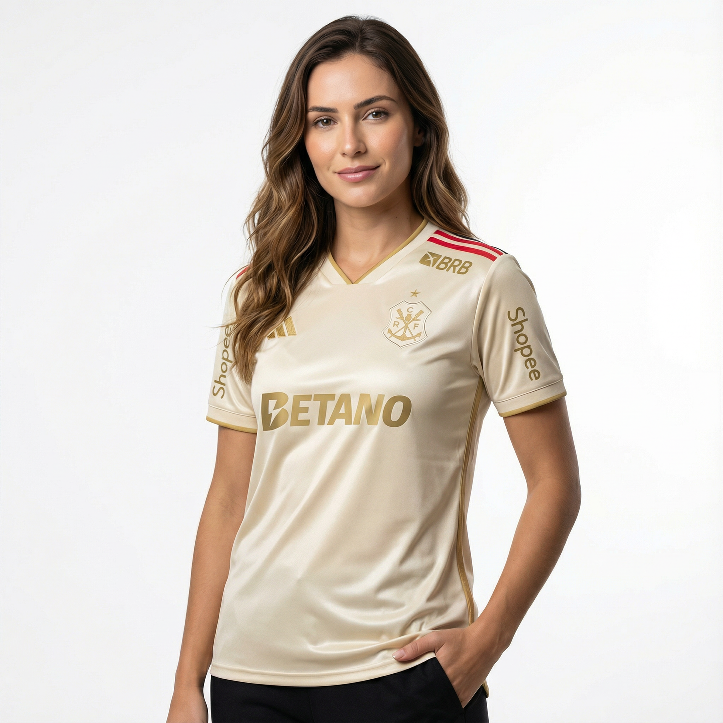 Camisa Feminina Flamengo 2025/26 3 Torcedor Com Patrocínios
