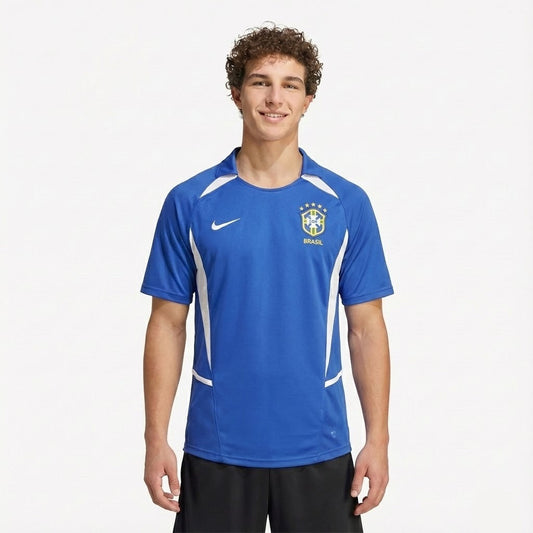 Camisa Retrô Seleção Brasil Rserva 2002/03