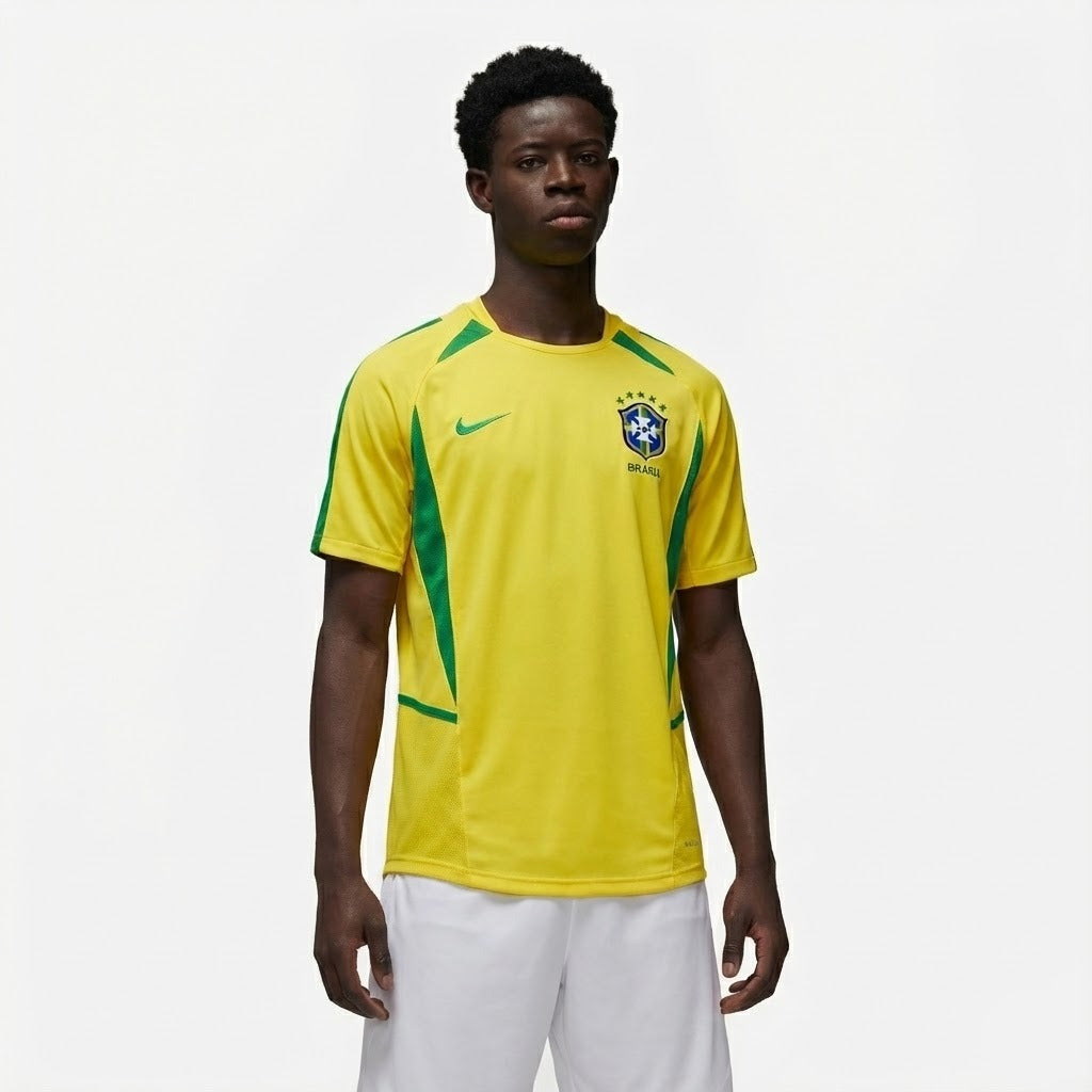 Camisa Retrô Seleção Brasil Titular 2002/03