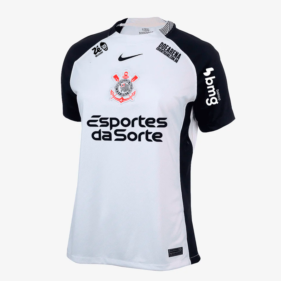Camisa Feminina Corinthians 2025/26 I Torcedor Com Patrocínios