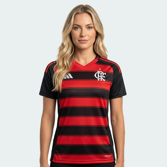 Camisa Feminina Flamengo Titular 2025/26 Torcedor