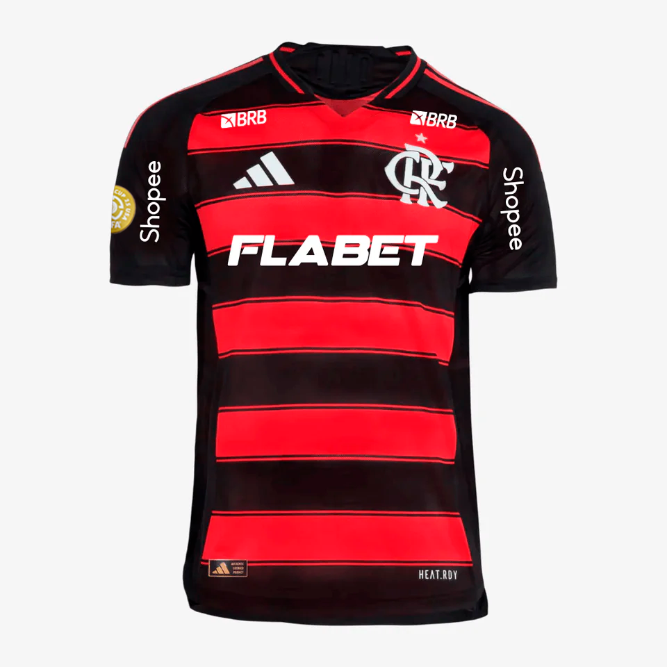 Camisa Flamengo 2025/26 I Jogador Com Patrocínios