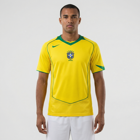 Camisa Brasil Retrô Titular 2004 Torcedor